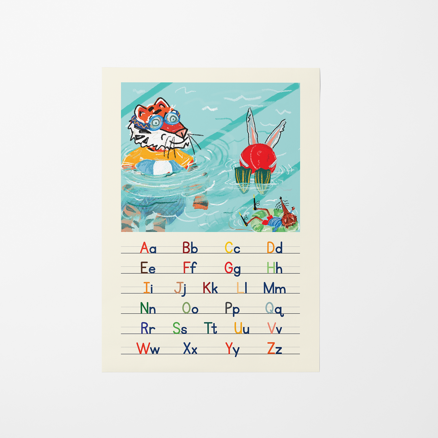 It's a Pool Party / A2 Frame + Print