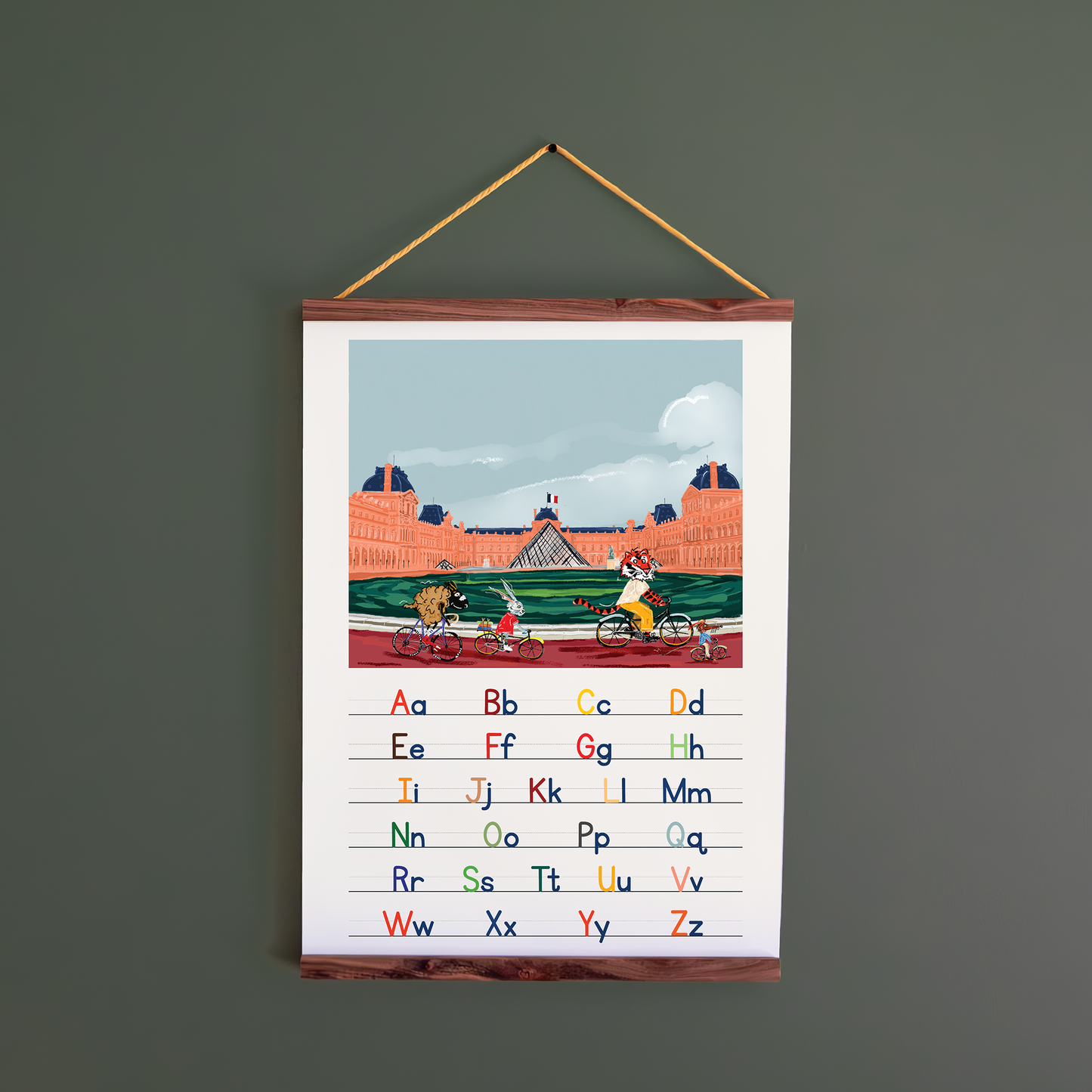 To Le Louvre! / A2 Frame + Print