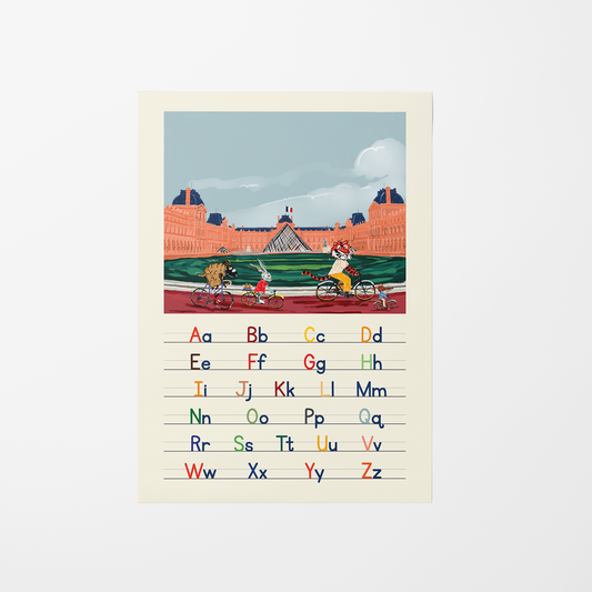 To Le Louvre! / A2 Frame + Print