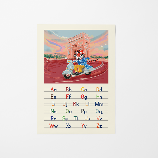 Steven Hires a Vespa / A2 Frame + Print