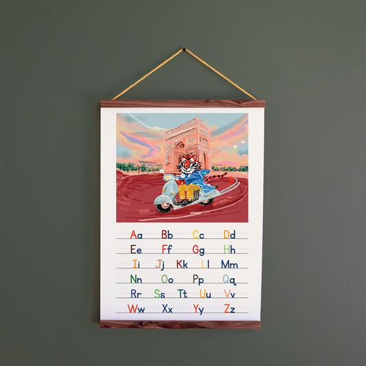 Steven Hires a Vespa / A2 Frame + Print