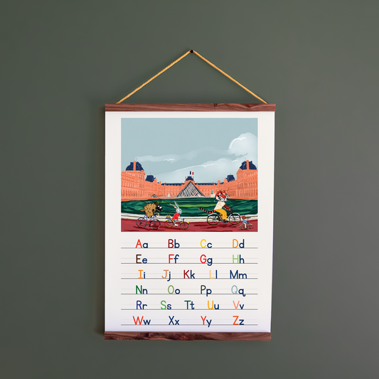 To Le Louvre! / A2 Frame + Print